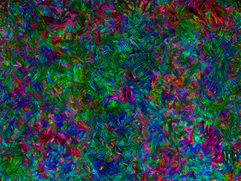 abstract of a bright, multicolored, floral garden